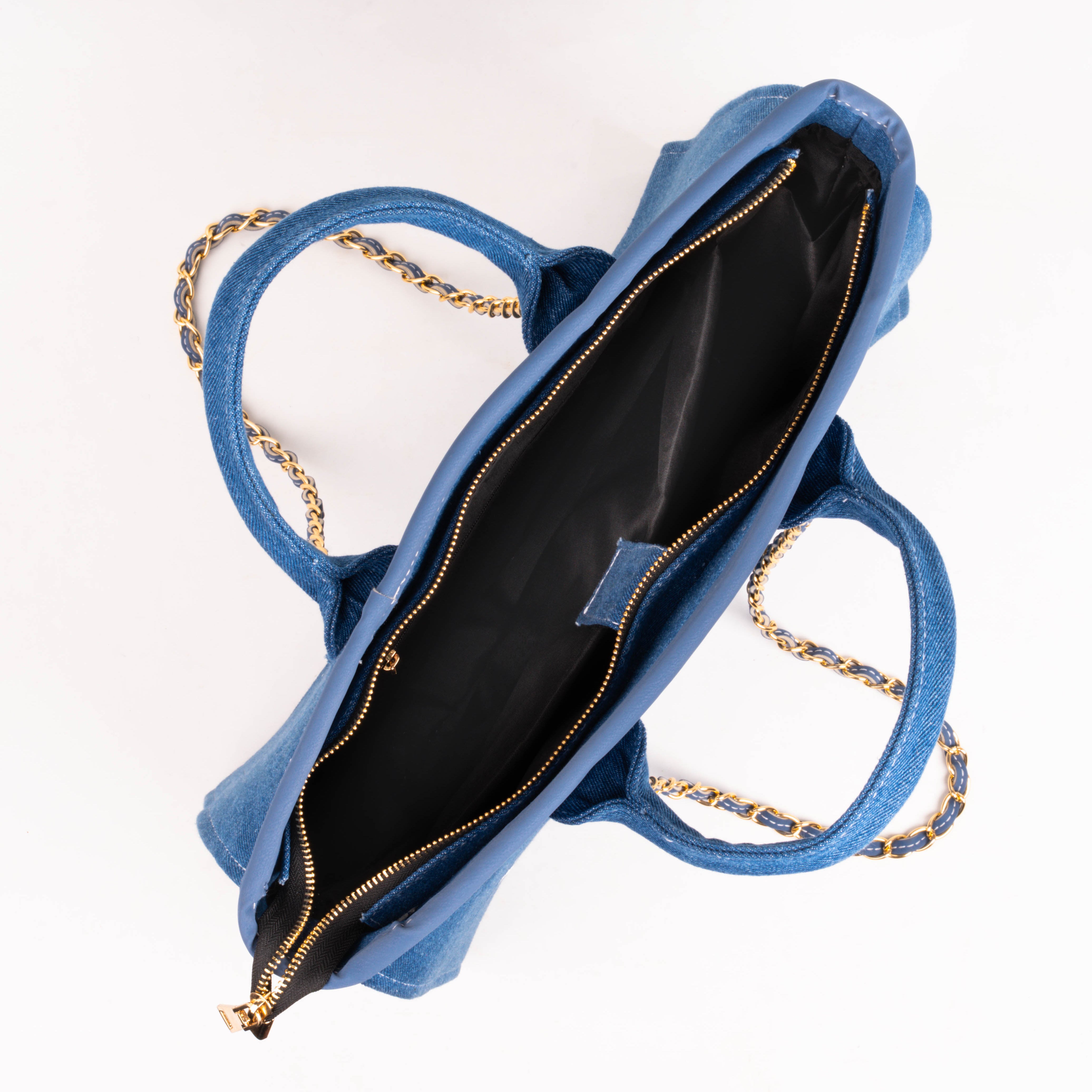 Rerden Indigo Crest Denim Tote Bag