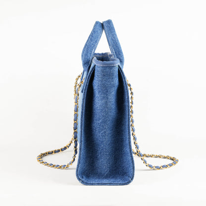 Rerden Indigo Crest Denim Tote Bag