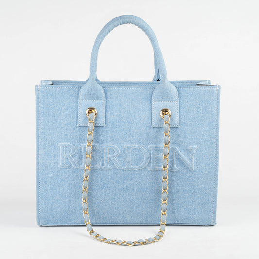 Rerden Mistlight Denim Tote Bag
