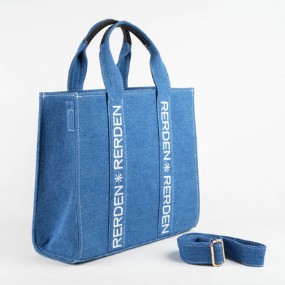 Rerden Stride Denim Tote Bag