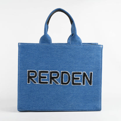 Rerden Piller Denim Tote Bag
