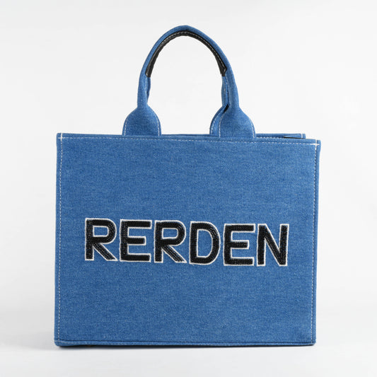 Rerden Piller Denim Tote Bag