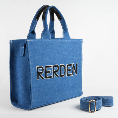 Rerden Piller Denim Tote Bag
