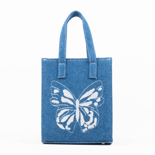 Rerden Flutter Denim Tote Bag