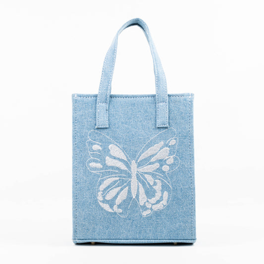 Rerden Bloom Denim Tote Bag
