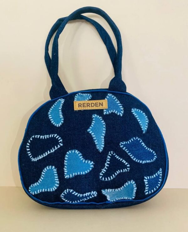Multi-Shade Denim Sling Bag