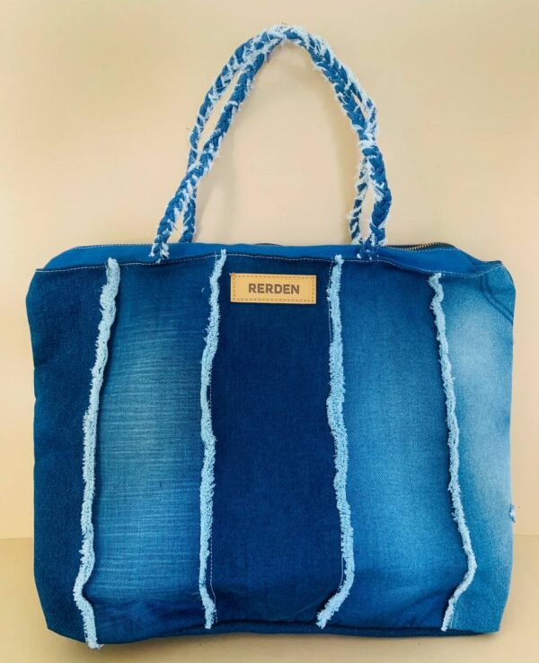 Brown Tote Bag with Leather Strap